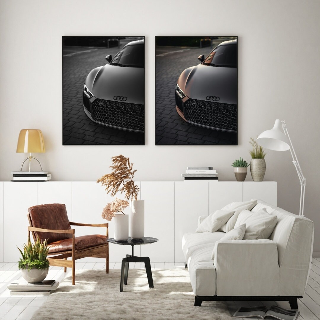 Moderne Rode Cool Sportwagen Racewagens Posters en Prints Canvas Schilderijen Wall Art Pictures voor Woonkamer Decor 60x80 cm Frameloos