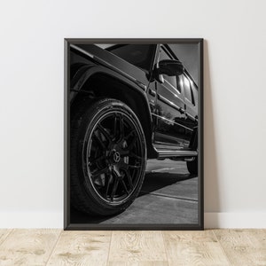 Mercedes G-Wagon Poster, Mercedes G-Wagon Druck, Mercedes G-Wagon Wandkunst, kultiges Auto Poster, Mercedes Wandkunst, Vintage Auto Poster