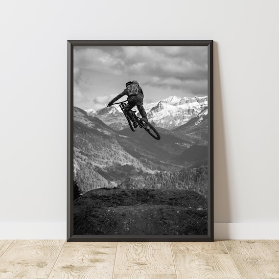 Mountain Bike Poster, Mountain Bike Print, Mountain Bike Wall Art, Bicycle Poster, Sports Wall Art, Sports Poster, Gift Mountain Bike Fan