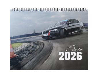 BMW M3 - 2026年壁掛けカレンダー // 車 / モーター / ノスタルジック