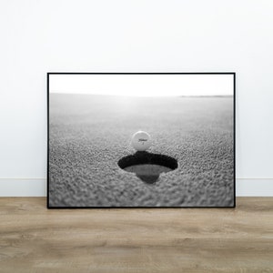 Póster de golf, impresión de golf, arte mural de golf, póster deportivo, impresión deportiva, arte mural deportivo, póster de golf en blanco y negro, arte mural de dinero antiguo