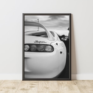 Póster vintage de Toyota Supra, impresión vintage de Toyota Supra, arte mural de Toyota, póster de coche antiguo, póster antiguo de Supra, póster de coche clásico