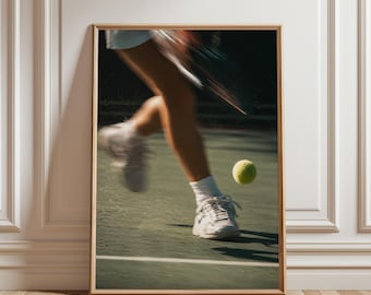 Tennis Poster, Tennis Print, Tennis Wall Art, Sports Poster, Sports Print, Sports Wall Art, Vintage Sport Poster, Vintage Sport Wall Art
