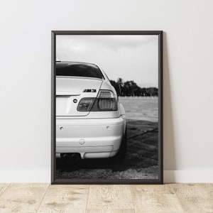 Vintage BMW M3 Poster, Vintage BMW Print, Vintage BMW Wall Art, Black and White Poster, Bmw M3 Poster, Vintage Car Poster