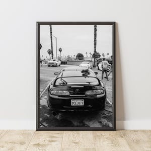 Póster de Toyota Supra, impresión de Toyota Supra, arte mural de Toyota, Toyota Supra vintage, póster de coche vintage, Toyota Supra vintage, póster de coche clásico