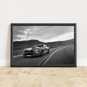 Ford Mustang Shelby Poster, Ford Mustang Shelby Print, Ford Mustang Wall Art, Muscle Car Poster, Classic Car Poster, Classic Car Wall Art