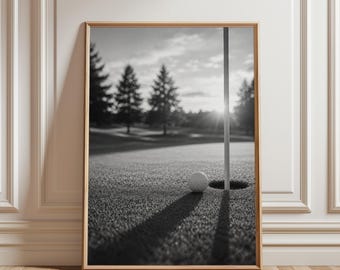 Golf Poster, Golf Print, Golf Wall Art, Sports Poster, Sports Print, Sports Wall Art, Black and White Golf Poster, Old Money Wall Art