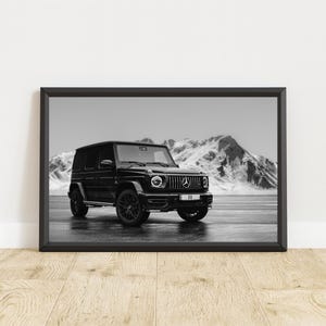 Mercedes G-Wagon Poster, Mercedes G-Wagon Print, Mercedes G-Wagon Wall Art, Iconic Car Poster, Mercedes Wall Art, Vintage Car Poster