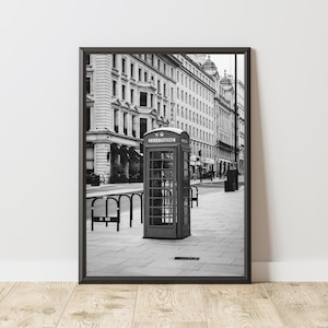 Vintage Telephone Poster, London Poster, London Print, London Wall Art, Vintage Poster, Vintage Print, Vintage Wall Art, Travel Wall Art