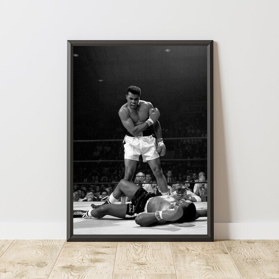 Muhammad Ali Poster, Muhammad Ali Print, Muhammad Ali Wall Art, Vintage Sport Poster, Vintage Boxing Poster, Vintage Boxing Wall Art