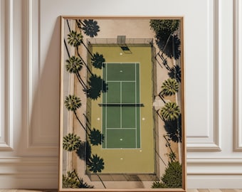 Tennisposter, tennisprint, tennis muurdecoratie, sportposter, sportprint, sport muurdecoratie, vintage sportposter, vintage sport muurdecoratie