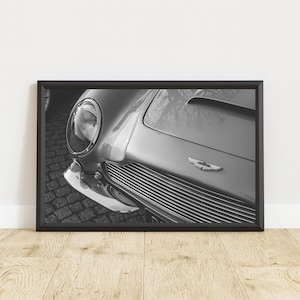 Aston Martin DB5 Poster, Aston Martin Print, Aston Martin Wall Art, Vintage Aston Martin, Classic Car Wall Art, Vintage Sports Car