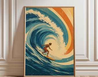 Surfer Poster, Surfer Print, Surf Wall Art, Surfboard Poster, Surfboard Prind, Surfboard Wall Art, Ocean Wall Art, Summer Wall Art