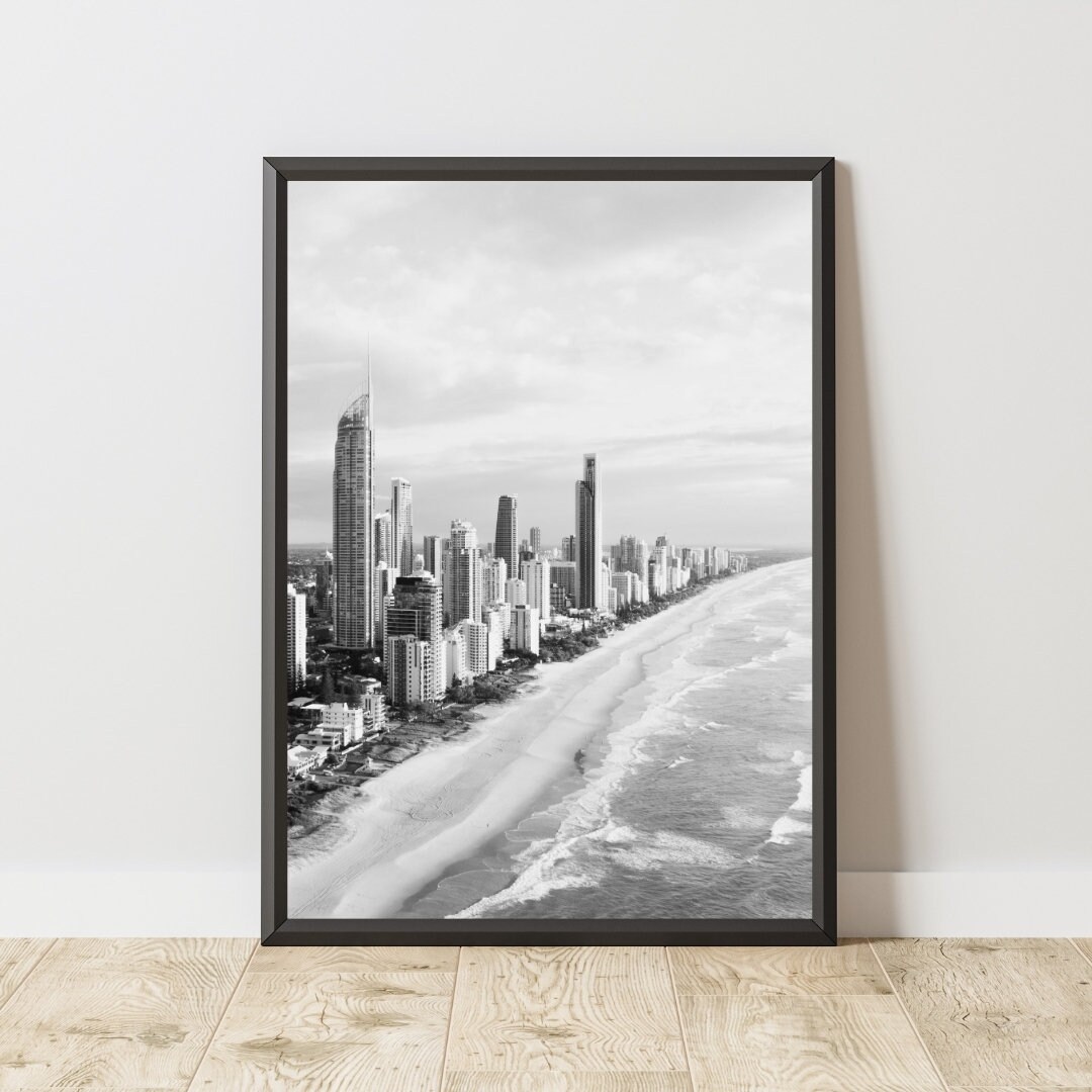 Gold Coast Poster, Gold Coast Print, Gold Coast Wall Art, Australia