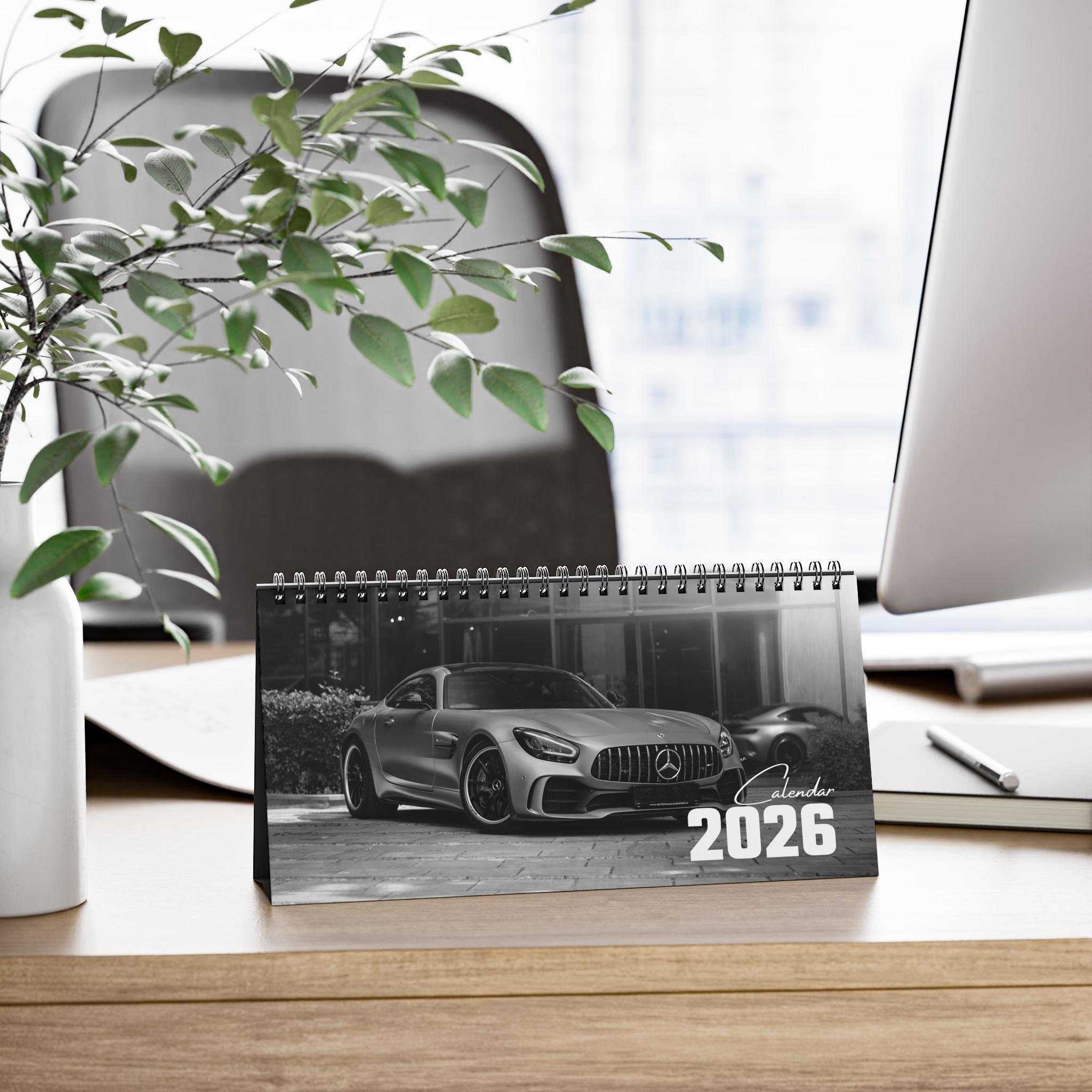 メルセデスカレンダー、メルセデス壁掛けカレンダー、メルセデス卓上