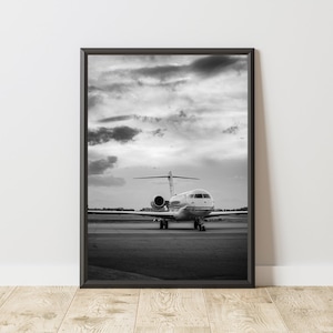 Cartaz de jato particular, impressão de jato particular, arte de parede de jato particular, pôster de avião, pôster de viagem, impressão de viagem, arte de parede de viagem