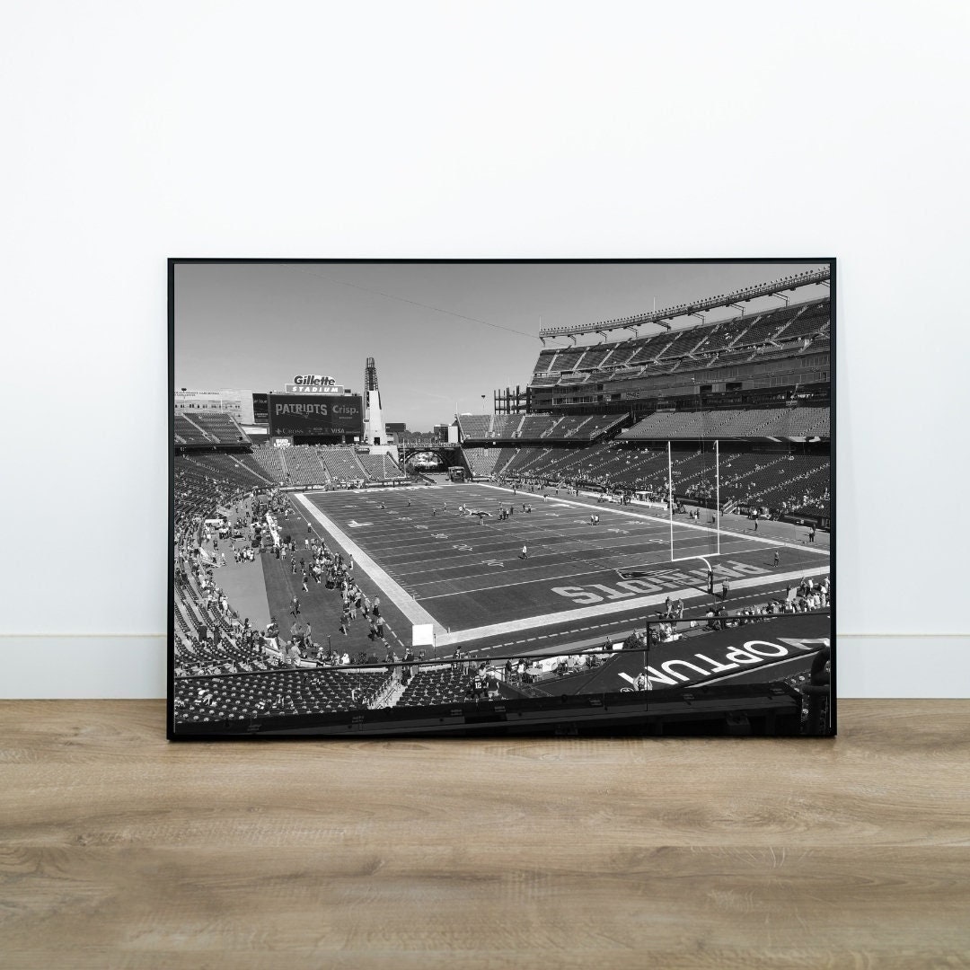 New England Patriots - Gillette Stadium - Team Colors - 18x24 Canvas –  Ballpark Blueprints