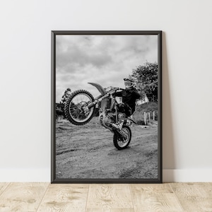 Motocross Poster, Motocross Druck, Motocross Wandkunst, Motorrad Poster, Motorrad Druck, Motorrad Wandkunst, Motorrad Poster