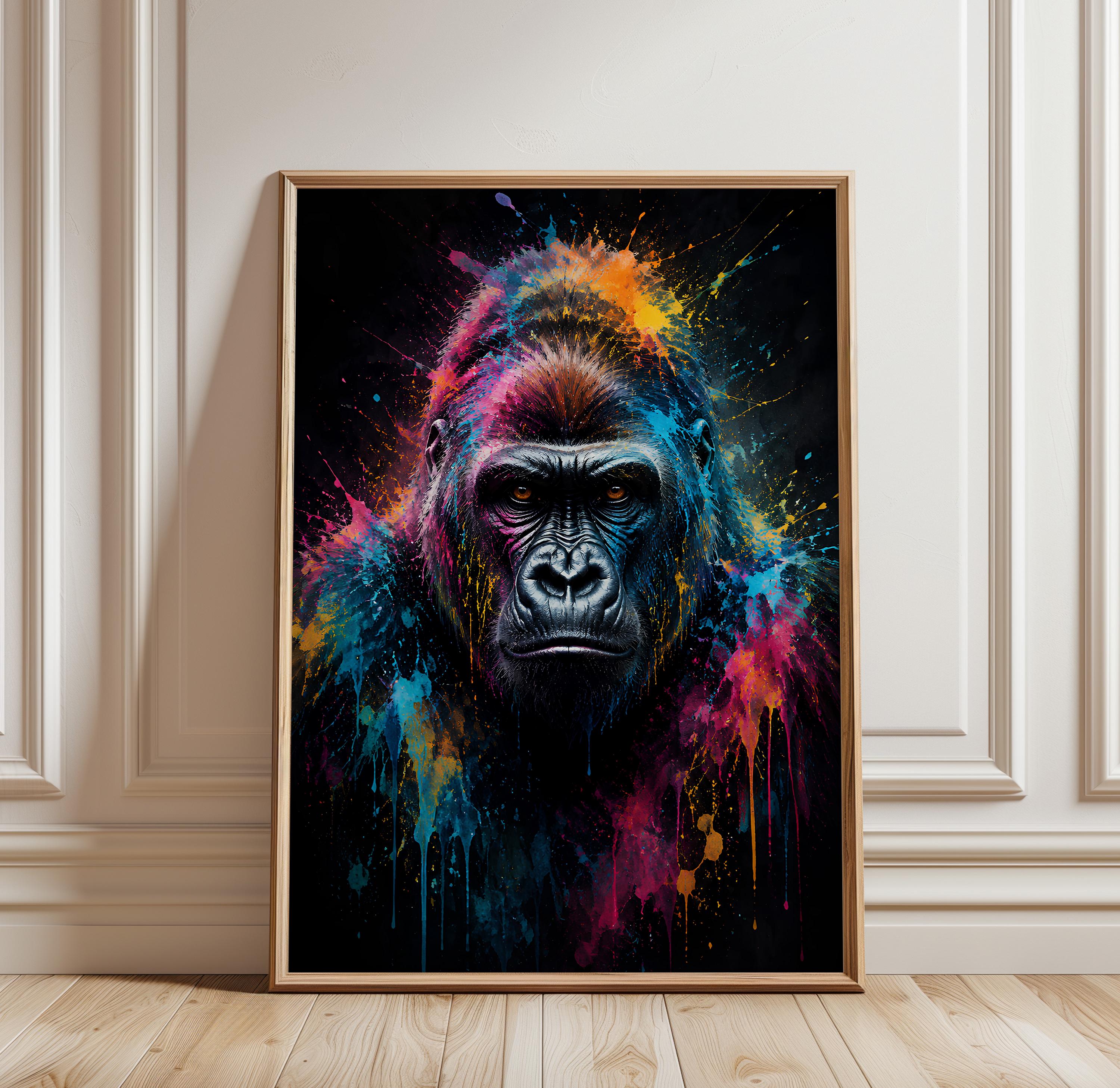 Gorilla Poster - Etsy