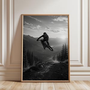 Mountain Bike Poster, Mountain Bike Print, Mountain Bike Wall Art, Bicycle Poster, Sports Wall Art, Sports Poster, Gift Mountain Bike Fan
