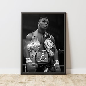 Póster de Mike Tyson, Impresión de Mike Tyson, Arte mural de Mike Tyson, Póster de boxeo, Póster deportivo vintage, Arte mural de boxeo vintage, Ícono del boxeo