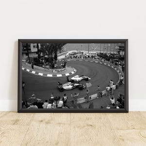 Formula 1 Monaco Grand Prix Poster, Vintage Formula 1 Poster, Vintage F1 Print, Vintage Formula 1 Wall Art, Vintage Monaco GP, F1 Poster