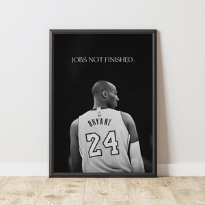 Poster motivazionale di Kobe Bryant, stampa motivazionale, arte murale motivazionale, arte murale ispiratrice, arredamento per palestra domestica, mentalità del Black Mamba
