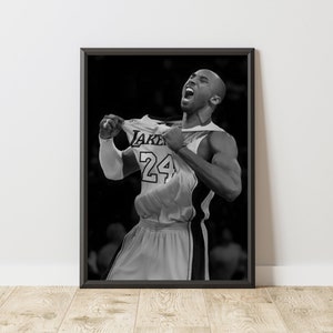 Kobe Bryant Poster, Kobe Bryant Print, Kobe Bryant Wall Art, Basketball Poster, Basketball Wall Art, Vintage NBA Poster, NBA Wall Art