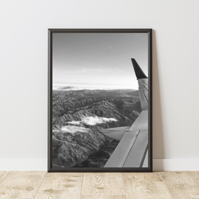 Airplane Poster, Airplane Print, Airplane Wall Art, Travel Poster