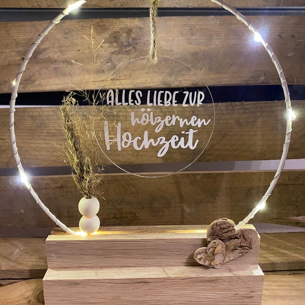 Hochzeitsgeschenk, Geschenk zur Hochzeit, Hölzerne Hochzeit, Silberhochzeit, Perlenhochzeit, Goldene Hochzeit, Diamantene Hochzeit, Bogen