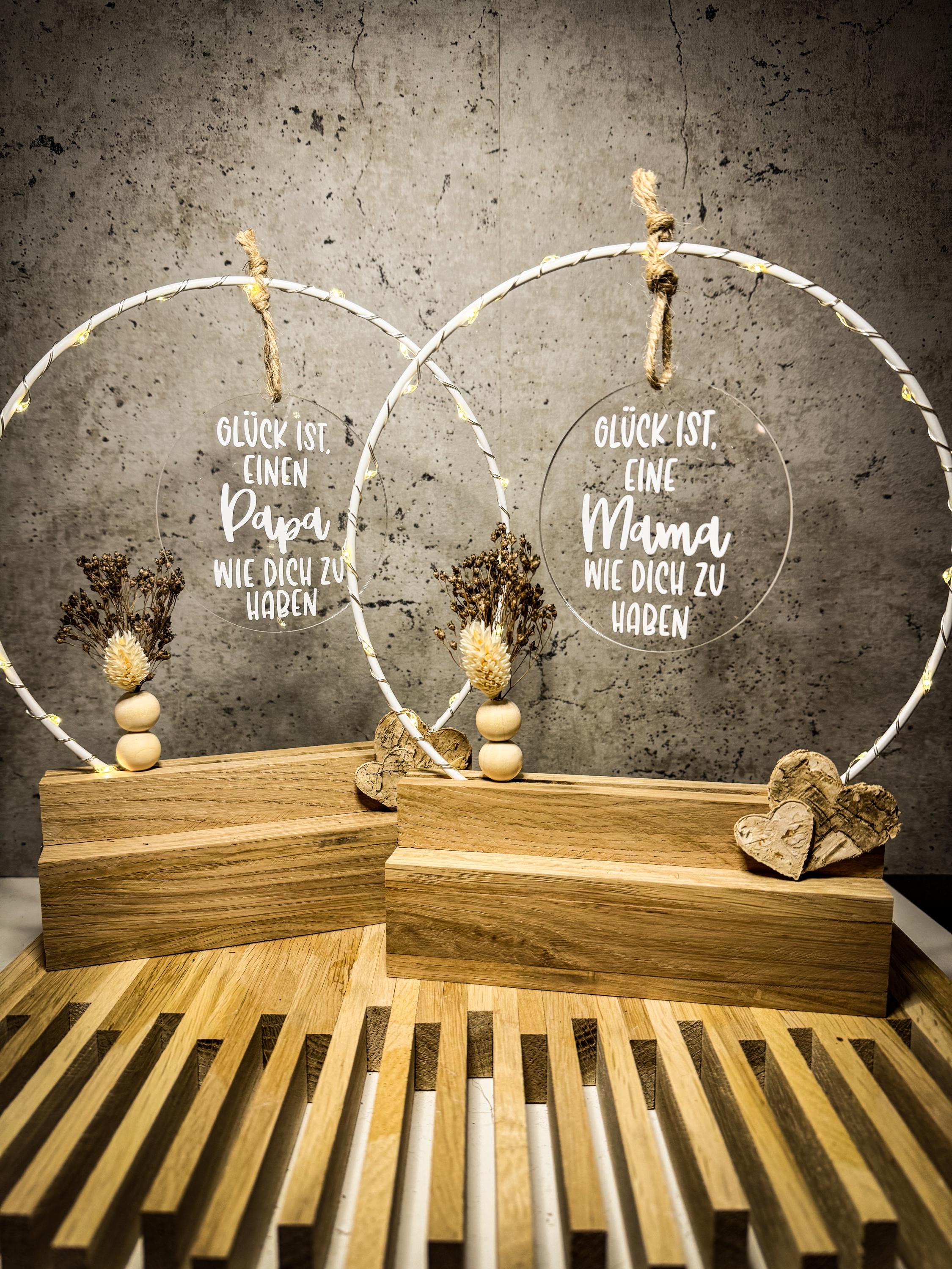 Glück ist eine Mama wie dich zu haben, Beste Mama, Glück ist einen Papa wie dich , besonderes Geschenk für Mama, Weihnachtsgeschenk Papa