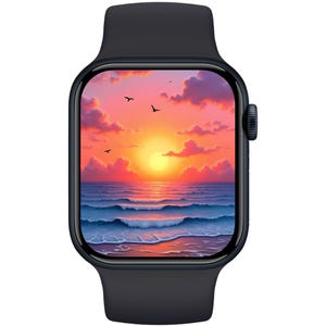 Apple Watch Wallpaper Summer - Sunset, Summer Watch Face, Sunny Season Smartwatch Background, Sunshine Watch Screensaver, Summer Aesthetic