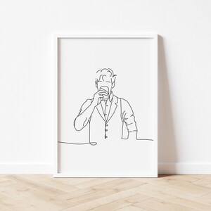 Barman lijn kunst aan de muur, barman lijn kunst print, barman kunst aan de muur, barman kunst aan de muur, eenvoudige schets, barman poster, kamerdecoratie, afdrukbaar overzicht