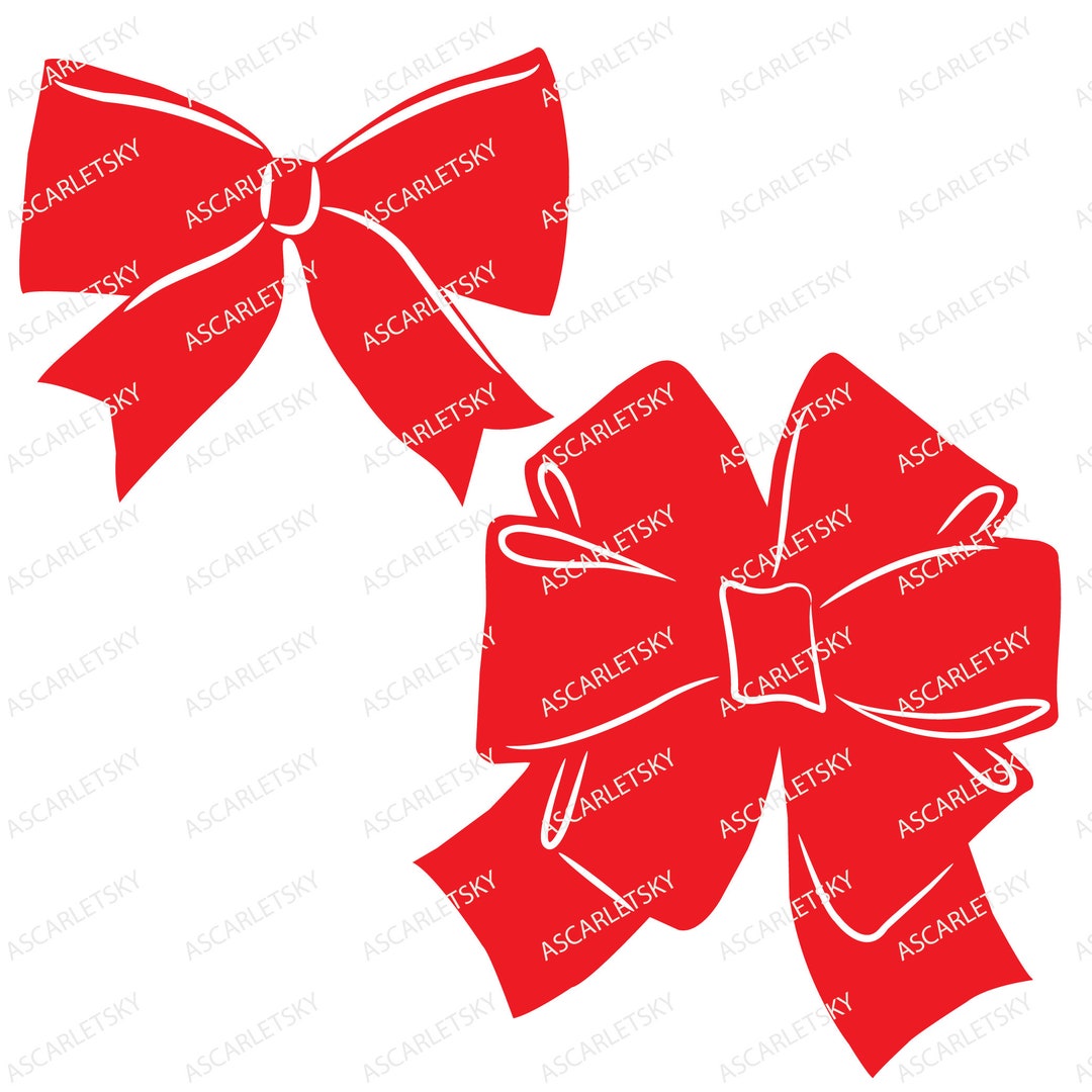 Christmas Bow SVG, Gift Bow SVG, Gift Bow Clipart, Bow Present SVG, Bow