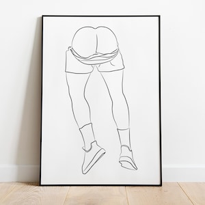 Man Art, Gay Art, Gay Print Poster, Man Art Print, Man Line Art Print, Male Body Line Art, Gay Wall Art, Bedroom Printable Wall Art
