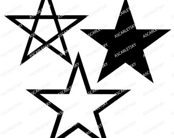 Star SVG Vector Cut Files: Clipart Graphics (Digital Download)