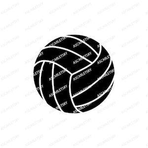 Volleyball SVG, Volleyball Outline, Silhouette Volleyball Outline, Cricut, Instant Digital Download, dxf, png, eps, pdf, svg