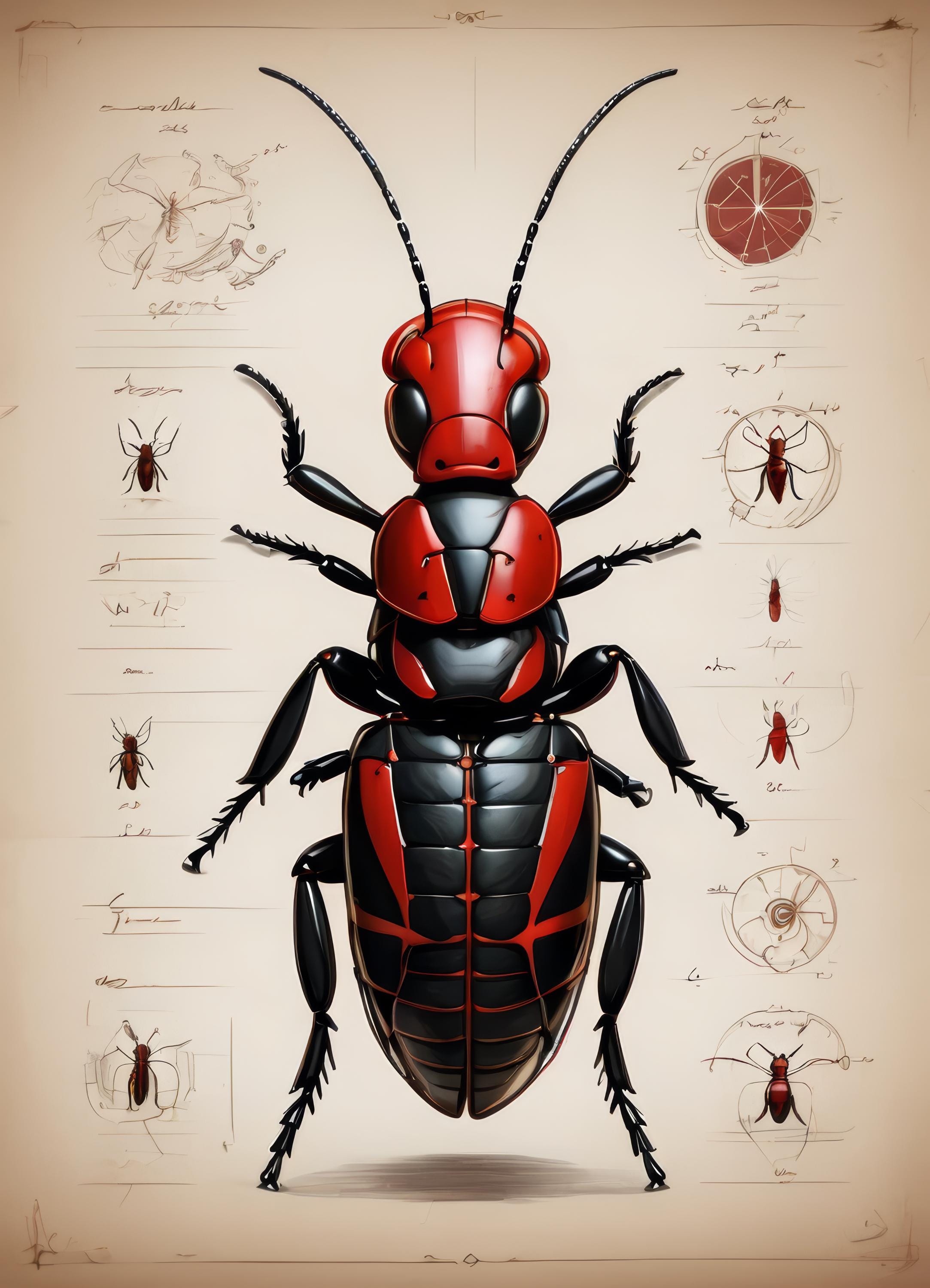40 Sketch Insect Bundle High Res Insect Illustrations for T-shirts ...
