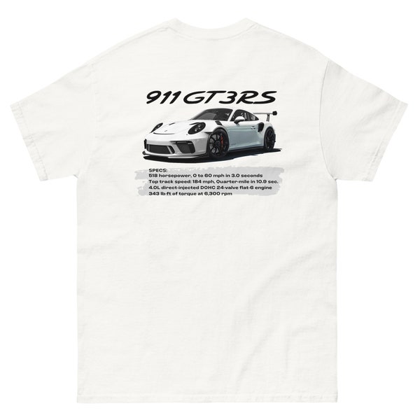 Porsche Gt3 Rs T Shirt - Etsy