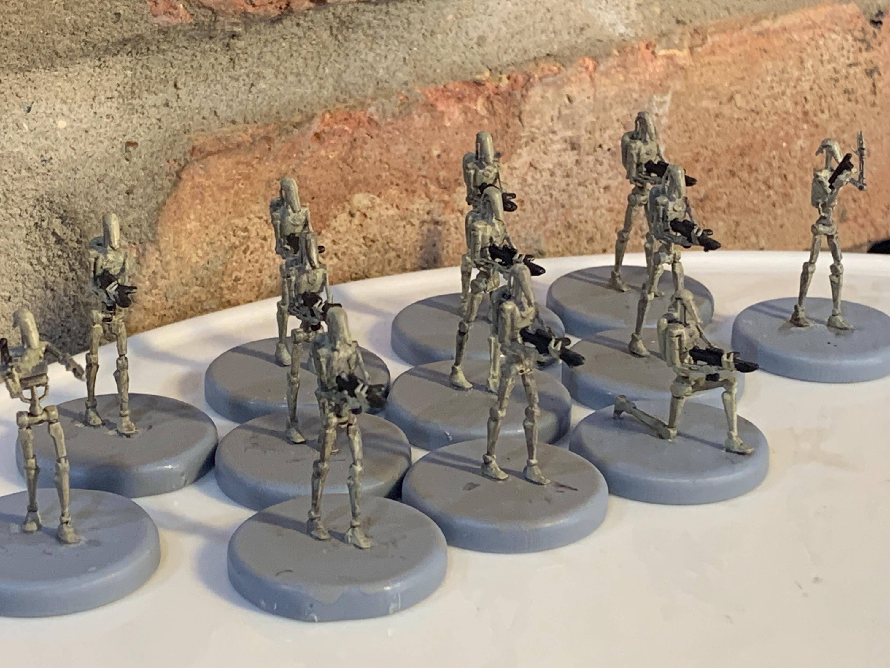 Mini-figures Scaled for Tabletop Strategy Games. B-1 Droids Battle ...