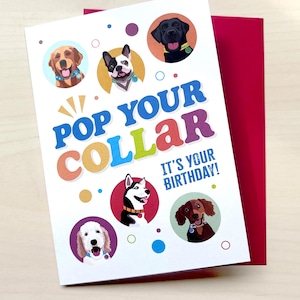 Dog Birthday Card, Card with Dogs, Birthday Gift for Dog Lover, Gift for Dog Dad, Dog Mom Card, Funny Birthday Dog Owner, Dog Parent Card