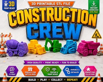 Construction Crew Minis stl files