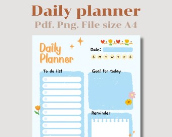 Daily Planner Printable, one day planner