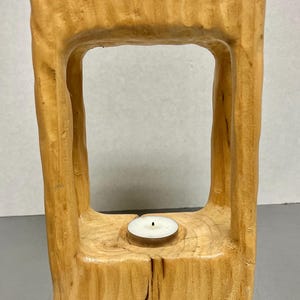 Petite barn beam candle holder