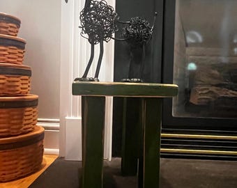 Sturdy little green stool