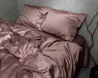 Dusty Pink Bedding Set – Elegant Duvet Cover – Gift For Mom Wife Daughter Bedding