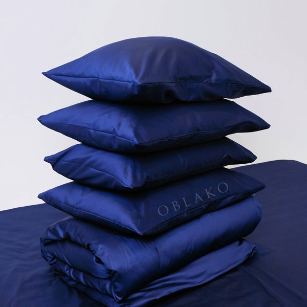 Premium Cotton Pillowcase Set of 2 - Green Blue Gray Purple Red Custom Pillow Sham - Pillow Cover Shams