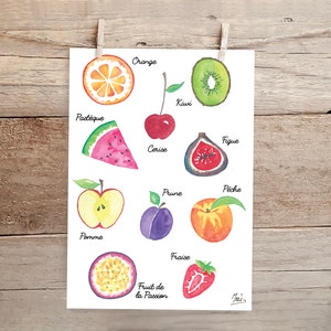 Carte Fruits (avec enveloppe)