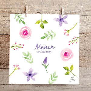 Faire-parts naissance (aquarelle)