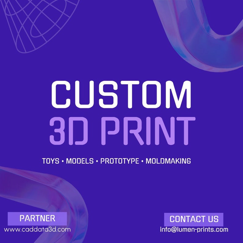 Custom STL 3D Printing FDM Precision/Engineering Grade image 1